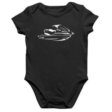 Imagem de Body Bebê Algodão Jet Ski - Foca na Moda, Preto, M