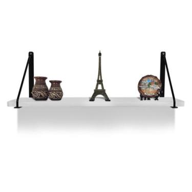 Imagem de Prateleira De Livro De Parede Mão Francesa Decorativa MDP 60 X 15 - F.