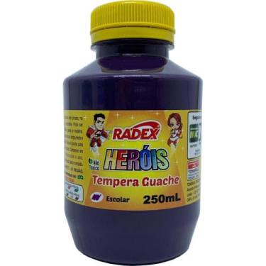 Imagem de Tinta Guache 250ML Roxo  Pacote com 03 Unidades - Radex