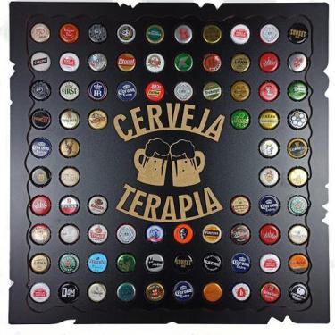 Imagem de Quadro Porta Tampinhas Modelo Exclusivo Presente Criativo - Cervejater