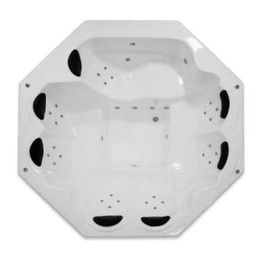 Imagem de Spa Redondo Topazio COMPLETO com hidro - Só Banheiras, 2,63X2,63X0,75,