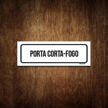 Imagem de Placa De Sinalização Setor - Porta Corta-Fogo  23X9 