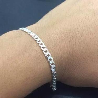 Imagem de Corrente Grumet 60cm + Pulseira Grumet 5mm Em Prata 925 - DG Presentes