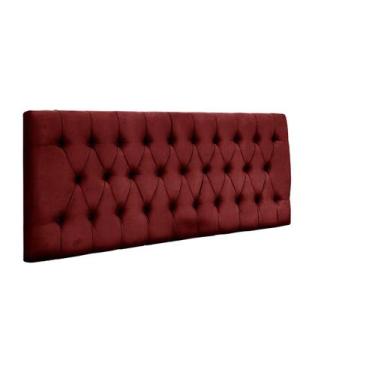 Imagem de Cabeceira Painel Imperatriz 1,58 Cm Cama Box Queen Vermelho - Maitê Mo