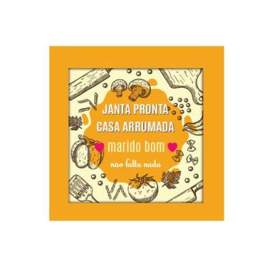 Imagem de Placa Decorativa Moldura Quadrada - Frases - Marido Bom - cód. 5317 - 