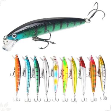 Imagem de Isca Artificial Importada Meia Água Kit 10un Tucunaré Traíra