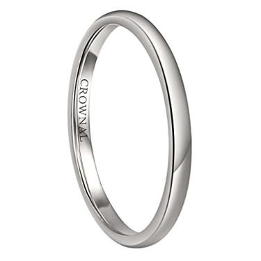 Imagem de Anel de casamento unissex de 1 mm, 2 mm, 3 mm, 4 mm, 5 mm, 6 mm, 7 mm, 8 mm, branco de tungstênio, ouro amarelo/ouro rosa/preto, polido, confortável, tamanho 3 a 17
