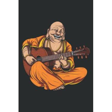 Imagem de Buddha Playing Acoustic Guitar Zen Yoga Meditation Buddhist: Lined Journal & Diary for Writing & Notes for Girls and Women, Memo Diary Subject Notebooks Planner, 6"x9"