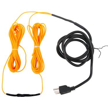 Imagem de ANSIKE Cabo de aquecimento do solo, cabo elétrico de aquecimento de solo de 49 m, cabo aquecedor de solo para plantas de estufa mantém o solo quente para solo, jardim, moldura fria