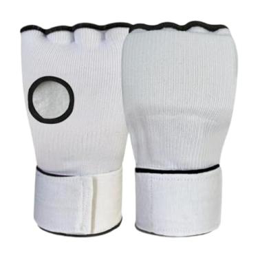 Imagem de Vaveren a mão de boxe envolve luvas internas sob a proteção das luvas com alça de pulso longa para esportes de treinamento de perfuração de karate sparring, Branco