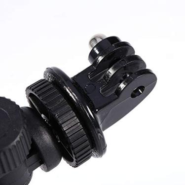 Imagem de Clipe Giratório para Guidão de Bicicleta 360 °, Montagem Com Braçadeira para Câmera de Motocicleta, Câmera 1/4 20-38mm, Compatibilidade Preta