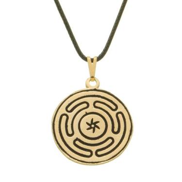 Imagem de Colar Strophalos de Hécate Labirinto 22mm Fio Fino - Sunshine Cristais