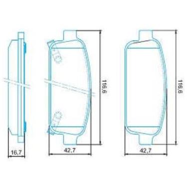 Imagem de Pastilha de Freio Chevrolet Cruze 2011 a 2020 JURID