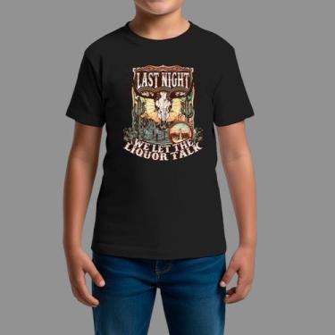 Imagem de Camisetas Infatil Básica Masculina Moda De Country confortável Manga C