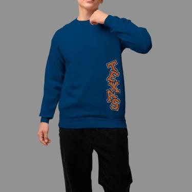 Imagem de Moletom Gola Careca Basico Moda De Country confortável Inverno Blusa D