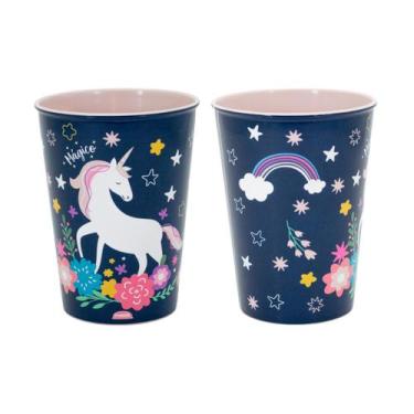 Imagem de Copo Infantil de Plástico 320 ml Personagens Heróis e Princesas - Plas