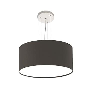 Imagem de Lustre Pendente Redondo Cúpula em Tecido 30x15 Cor:Preto5938