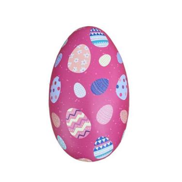 Imagem de Lata Enfeitada Para Pascoa Porta Chocolate E Doce Rosa Pink - ROSRO