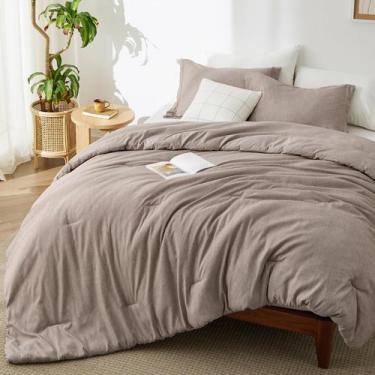 Imagem de Conjunto de Edredom Bedsure King Size Oversize - 3 Peças - Cor Caqui