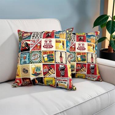 Imagem de Kit 2 Capas De Almofadas Las Vegas 45x45cm Cama Inbox