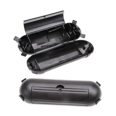 Imagem de Milageto 2PCS Extensão Cords Capas Segura Conexão elétrica Caixa de férias Luzes de decoração de férias Protetor de cordão de plugue resistente ao tempo, Preto
