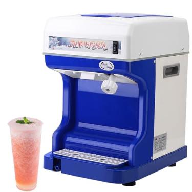 Imagem de Máquina de gelo raspado elétrica, empurrador de neve de 250 W, máquina de gelo raspado de mesa de 265 lbs/h, finura ajustável de cubo de gelo, máquina de cone de neve para uso doméstico ou comercial