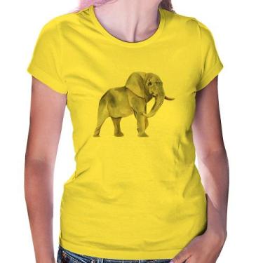 Imagem de Baby Look Elefante - Foca na Moda, Amarelo, G