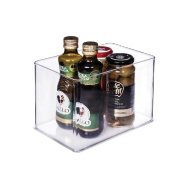 Imagem de Organizador Modular Empilhável Plástico Encaixa Retangular Altura 15,7 cm Plasútil T6