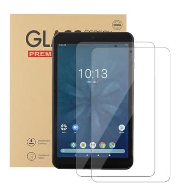 Imagem de FIEWESEY Pacote com 2 protetores de tela de vidro temperado para tablet Walmart Onn 8 2024 de 8 polegadas, película de tela transparente HD, antiarranhões, alta sensibilidade para Walmart Onn 8
