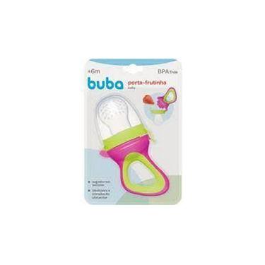 Imagem de Porta Frutinha Sugador em Silicone Verde e Rosa - Buba