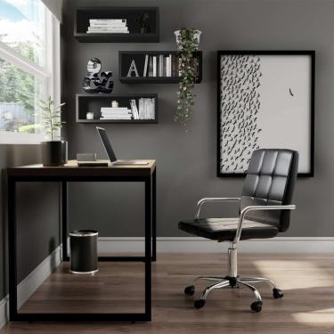 Imagem de Cadeira de Escritório Secretária Giratória Greene Preta