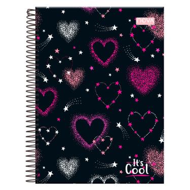Imagem de Caderno Espiral Capa Dura 1 Matéria It's Cool 80 Folhas Pautadas Colegial 177x240 mm