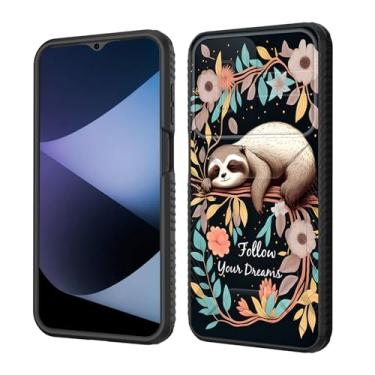 Imagem de wiaekosef Capa para Galaxy A26 5G Capa de lente de câmera deslizante embutida, proteção resistente à prova de choque, capa de camada dupla para Samsung Galaxy A26 5G 6,7 polegadas 2025, bebê preguiça
