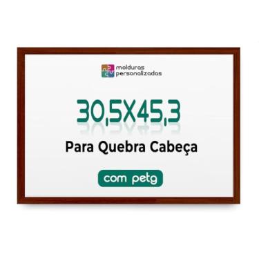 Imagem de Moldura 30,5x45,3 para Quebra Cabeça Puzzle Grow com Proteção Petg (Chão de Barro)