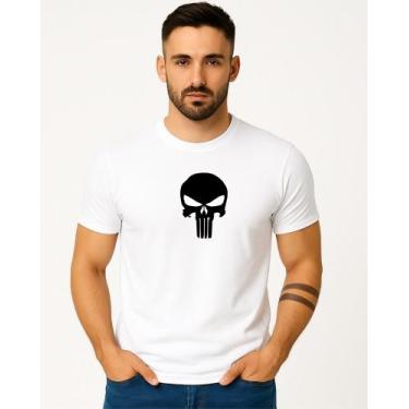 Imagem de Camisa Dry Fit Justiceiro - kyros, Branco, M