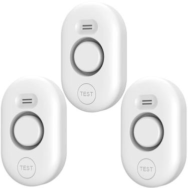 Imagem de METAK Pacote Com 3 Detectores De Vazamento Água Wd61 Para Residências, Suporte Par Gateway Wifi W13 (Vendido Separadamente) Alerta Aplicativo, Alarme Sensor Inundação/Gotejamento Porão/Cozinha/Banhe