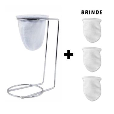 Imagem de Mini Coador de Café de Pano Individual Chá Suporte Mariquinha - oem