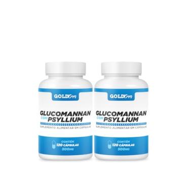 Imagem de Glucomanan Com Psy 500mg - 120 Cápsulas 2 Frascos