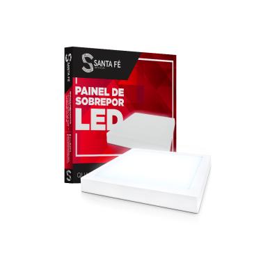 Imagem de Plafon Led Quadrado Sobrepor 21x21cm 18W Branco – Santa Fé | 3000K Cód. 90
