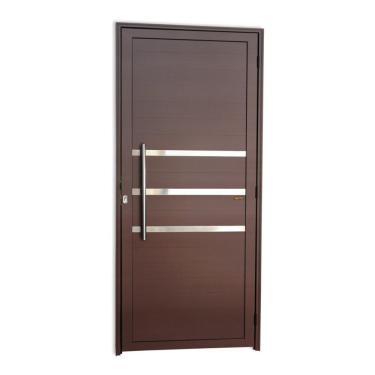 Imagem de Porta Lambril Com Friso Com Puxador Super 25 210cm X 90cm Brimak Corten