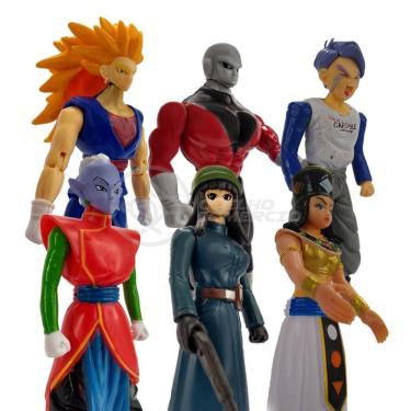 Imagem de Kit 6 Bonecos Dragon Ball Vegetto Jiren Trunks Kaioshin