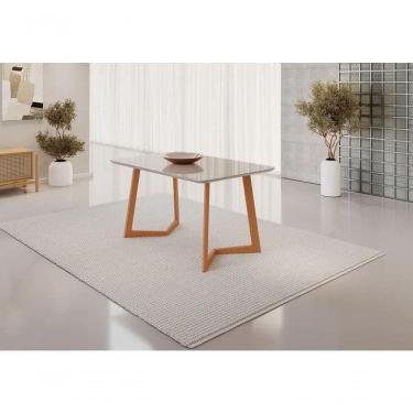 Imagem de Mesa Fineza Tampo 1,20x80 Com Vidro Off Jcm Movelaria