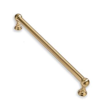 Imagem de CABDM Puxador de eletrodoméstico, maçanetas de armário de cozinha sólidas de 30,5 cm, puxadores de armário de latão escovado, puxadores de gaveta dourados, puxadores de armário para armários