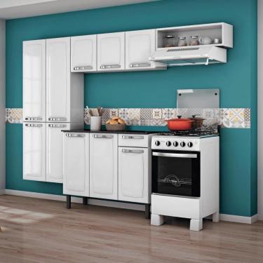 Imagem de Cozinha Completa Itatiaia Rose 245cm Em Aço Branca