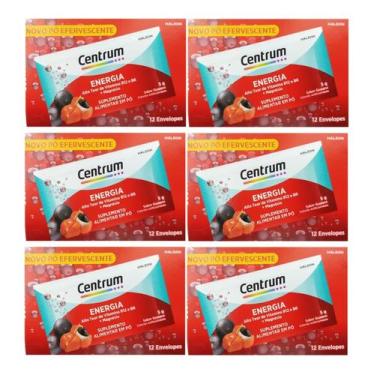 Imagem de Kit 6 Multivitamínico Centrum Energia Em Pó C/12 Envelopes