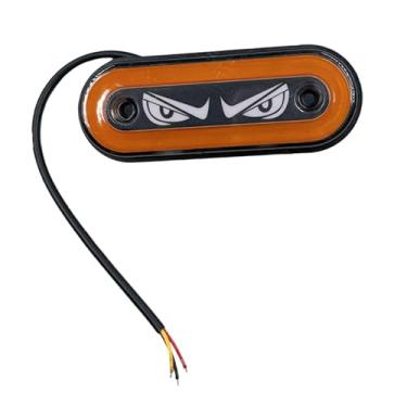 Imagem de KiBcsLic Luz de marcação lateral 12V/24V Luz de advertência LED para caminhão SUV Caminhões Tratores Carros, Laranja