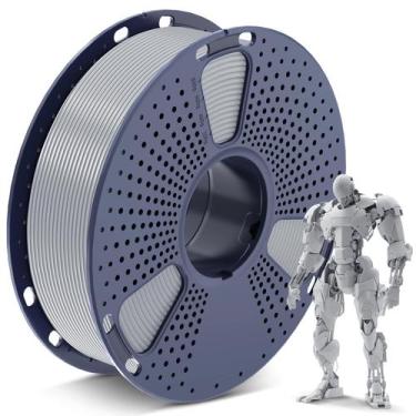 Imagem de Filamento de impressora 3D SUNLU PLA 1,75 mm prata 1 kg