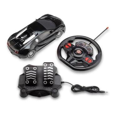Imagem de Carrinho com Volante Pedal Racing Control Midnight-Multikids