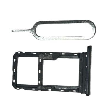 Imagem de zhxchzhi Bandeja de cartão SIM OEM Suporte de solt + pino compatível com Motorola Moto G60/G60S XT2135 peças pretas