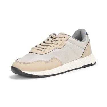 Imagem de BOSS Tênis masculino de titânio e nylon com cadarço, Dunas cinzas, 38